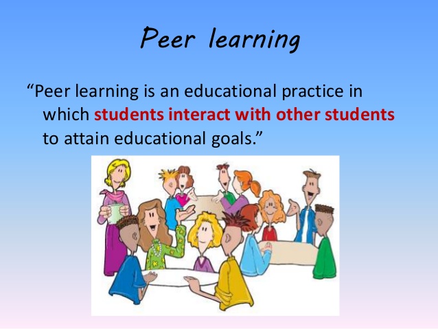 Peer learning is an educational practice in which students interact with other students to attain educational goals